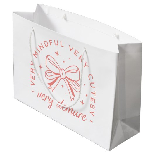 Zeer demure zeer mindful zeer schattig groot cadeauzakje (Achterkant Gekanteld)