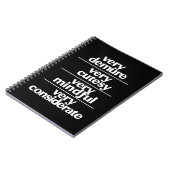 Zeer demure Zeer schattig Zeer attente demure Notitieboek (Linkerzijde)