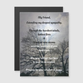 Zeer diep sympathie voor ons Magnetisch Wenskaart (Voorkant / Achterkant)