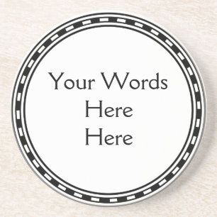 ZEER doe het zelf Eenvoudig Gepersonaliseerd tekst Zandsteen Onderzetter