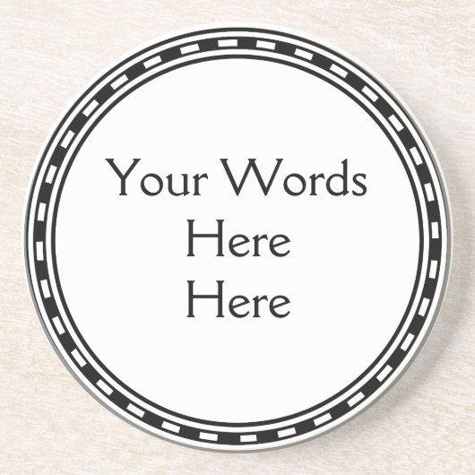 ZEER doe het zelf Eenvoudig Gepersonaliseerd tekst Zandsteen Onderzetter (Voorkant)