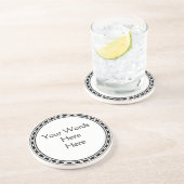 ZEER doe het zelf Eenvoudig Gepersonaliseerd tekst Zandsteen Onderzetter (Zijkant)