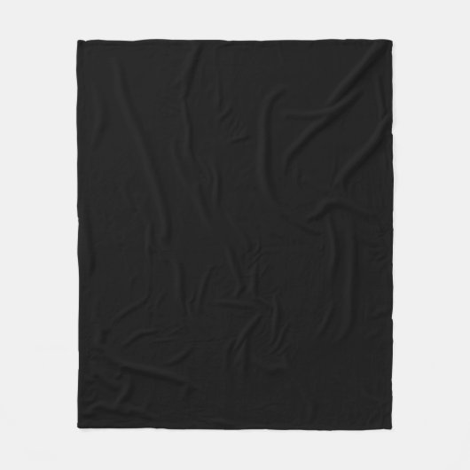 Zeer donker grijs & zwart Monogram Naam Patroon Fleece Deken (Voorkant)