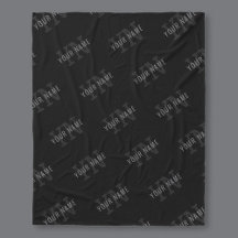 Zeer donker grijs & zwart Monogram Naam Patroon