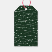 Zeer donkergroen - Elegante kerstcadeau tags Cadeaulabel (Achterkant)