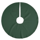 Zeer donkergroen - Geborsteld polyester kerstboomk Kerstboom Rok (Voorkant)