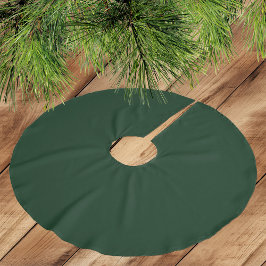 Zeer donkergroen - Geborsteld polyester kerstboomk Kerstboom Rok