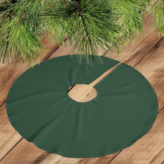 Zeer donkergroen - Geborsteld polyester kerstboomk Kerstboom Rok