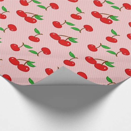 Zeer dotty Cherry in Roze Cadeaupapier (Hoek)