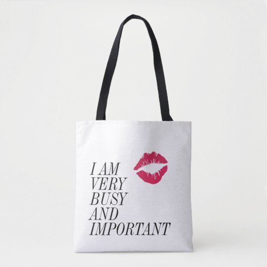 Zeer druk en belangrijk tote bag (Voorkant)