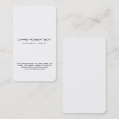 Zeer duidelijk grijs wit aantrekkelijk Visitekaart Visitekaartje (Voorkant / Achterkant)
