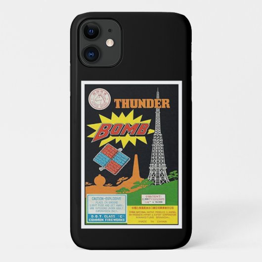 Zeer dunne Bomb Firecracker iPhone Case (Achterkant)