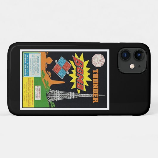 Zeer dunne Bomb Firecracker iPhone Case (Achterkant (horizontaal))