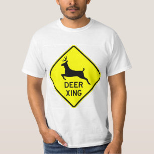 Zeer dunne T-shirt met klassieke deer-kruising