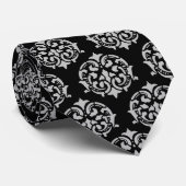 Zeer elegant Damask Victoriaans Patroon Stropdas (Opgerold)