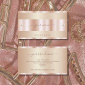 Zeer elegant Roos Gold-effect met tiny Diamonds Visitekaartje