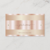 Zeer elegant Roos Gold-effect met tiny Diamonds Visitekaartje (Voorkant)