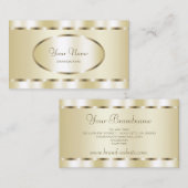 Zeer elegant Shimmery Gold-effect Professional Visitekaartje (Voorkant / Achterkant)