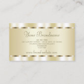 Zeer elegant Shimmery Gold-effect Professional Visitekaartje (Achterkant)