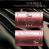 Zeer Elegant Wine Red Shimmery Diamonds toevoegen  Visitekaartje