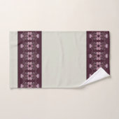 Zeer elegante artsy pruim Paarse met lichtgrijs Bad Handdoek (Handdoek)