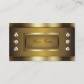 Zeer elegante Golden Effects met Diamanten Graphic Visitekaartje (Voorkant)