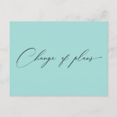 zeer elegante manuscriptverandering van plannen br briefkaart (Voorkant)