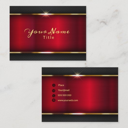 Zeer elegante moderne luxe visitekaartje (Voorkant / Achterkant)