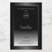 Zeer elegante zwarte en witte etiketten van het Pr (Enkel label)