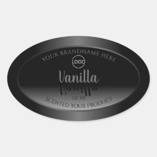 Zeer elegante zwarte en witte etiketten van het Pr