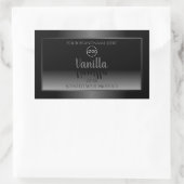 Zeer elegante zwarte en witte etiketten van het Pr (Tas)