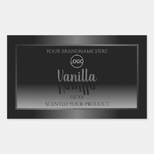 Zeer elegante zwarte en witte etiketten van het Pr