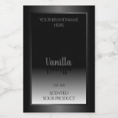 Zeer elegante zwarte en witte ombre-productetikett voedselcontainer etiket (Enkel label)