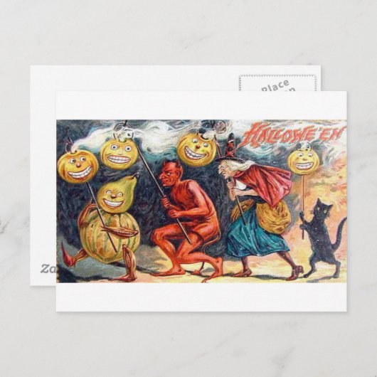 Zeer eng Halloween Briefkaart (Voorkant / Achterkant)