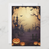 Zeer eng Halloween feest Kaart (Achterkant)