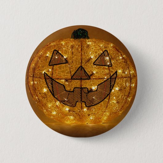 Zeer eng Halloween Pumpkin Button (Voorkant)
