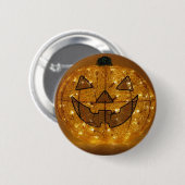 Zeer eng Halloween Pumpkin Button (Voorkant /achterkant)