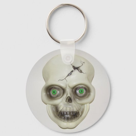 Zeer eng Halloween Skull Sleutelhanger (Voorkant)