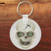 Zeer eng Halloween Skull Sleutelhanger (Voorkant)