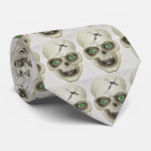 Zeer eng Halloween Skull Stropdas (Opgerold)