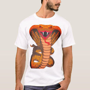 Zeer enge snake afbeelding T-shirt ontwerp