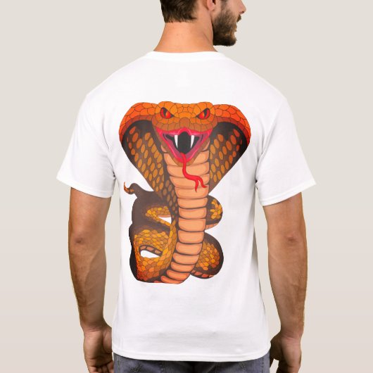 Zeer enge snake afbeelding T-shirt ontwerp (Achterkant)