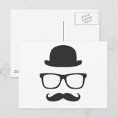 Zeer Engelse Mustache Briefkaart (Voorkant / Achterkant)