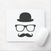 Zeer Engelse Mustache Muismat (Met muis)