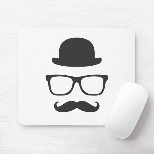 Zeer Engelse Mustache Muismat (Met muis)