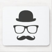 Zeer Engelse Mustache Muismat (Voorkant)