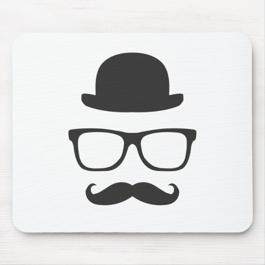 Zeer Engelse Mustache Muismat (Voorkant)