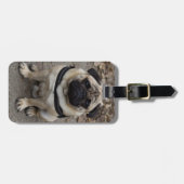 Zeer ernstige pug bagagelabel (Voorkant horizontaal)