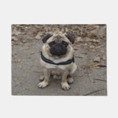 Zeer ernstige pug deurmat (Voorkant)