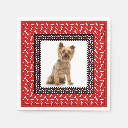 Zeer Fancy Verjaardagsfeest van de Hond Voeg Pet's Servet (Voorkant)